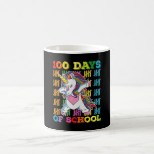 Caneca De Café Professor Unicórnio dos 100 Dias de Escola