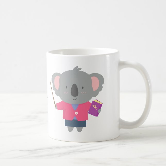 Caneca De Café Professor Urso Koala Humor Pun Cute (Direita)