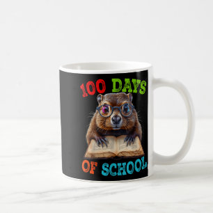 Caneca De Café Professor Vintage Groundhog 100º Dia De Aula Grupo