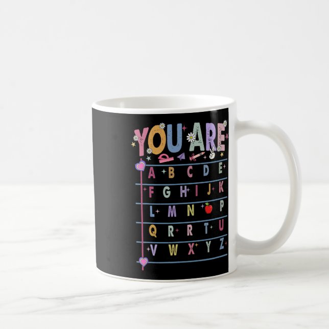 Caneca De Café Professor Você É Letras Alfabeto Aprenda Abcs Volt (Direita)