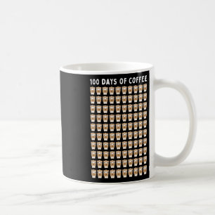 Caneca De Café Professora 100 Cafés 100º Dia da Escola