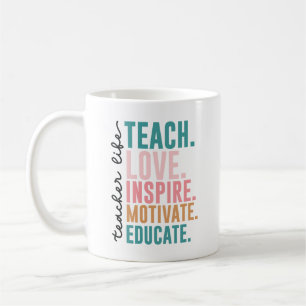 Caneca De Café Professora Café Mug de volta à escola