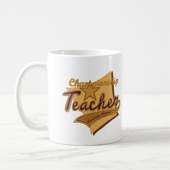 Caneca De Café Professora campeã na escola de domingo (Esquerda)