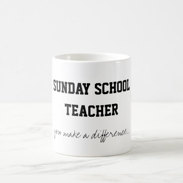 Caneca De Café Professora da Escola de Domingo (Centro)