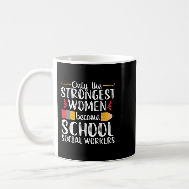 Caneca De Café Professora da Escola de Emprego Trabalhador Social (Esquerda)