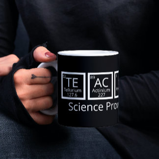Caneca De Café Professora de Ciências Nerdy Mesa Humor Periódica