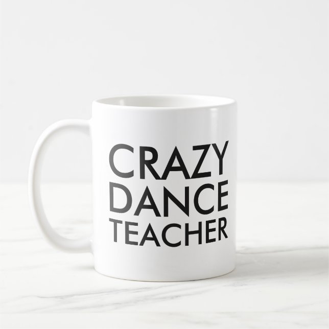 Caneca De Café Professora de dança louca que doa mug (Esquerda)