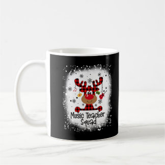 Caneca De Café Professora de Música Branqueada Esquadrão Reindeer