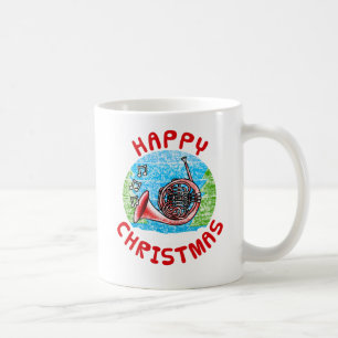 Caneca De Café Professora de Música Musical do Horn de Natal Fran