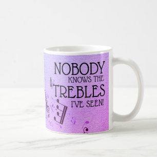 Caneca De Café Professora de Música Piada Engraçada Nome Modelo