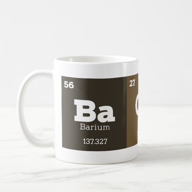 Caneca De Café Professora de Química Aniversário Gag Mesa periódi (Esquerda)