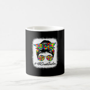 Caneca De Café Professora do 4º Ano Coque Sujo Mulheres Conscient