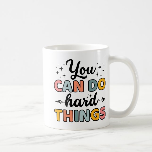 Caneca De Café Professora Do Dia Você Pode Fazer Coisas De Duro H (Direita)
