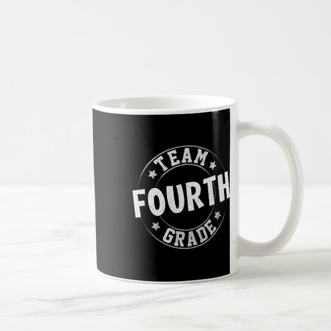 Caneca De Café Professora Do Quarto Grau Que Regressa À Escola 4. (Direita)