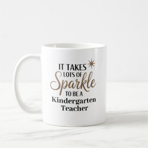 Caneca De Café Professora do Sparkle Kindergarten
