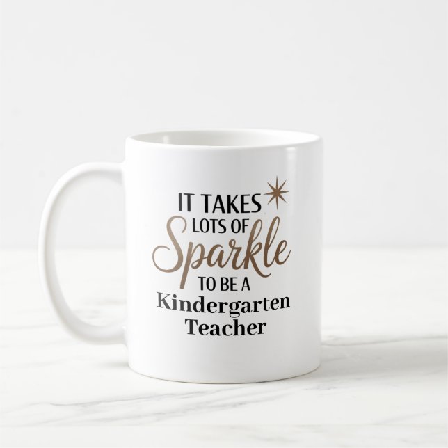Caneca De Café Professora do Sparkle Kindergarten (Esquerda)