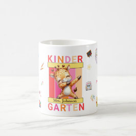 Caneca De Café Professora elementar do jardim de infância Dabbing