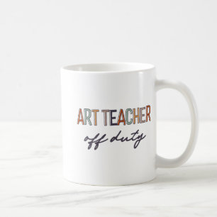 Caneca De Café Professora Em Serviço No Dia Passado Do Fim Da Esc