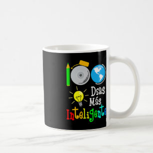 Caneca De Café Professora Espanhola 100 Dias Mais Inteligente 100
