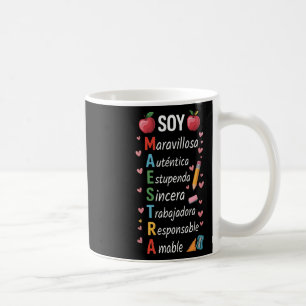 Caneca De Café Professora Espanhola Maestra Bilíngue