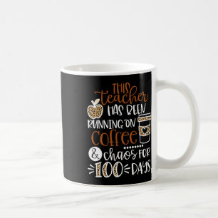 Caneca De Café Professora Está Correndo No Café E No Caos 100 D