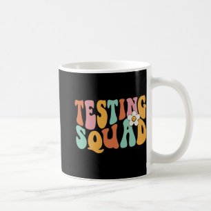 Caneca De Café Professora Motivacional de Dia de Teste de Esquadr