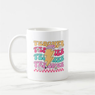 Caneca De Café Professora Mug, Colorida Professora Mug