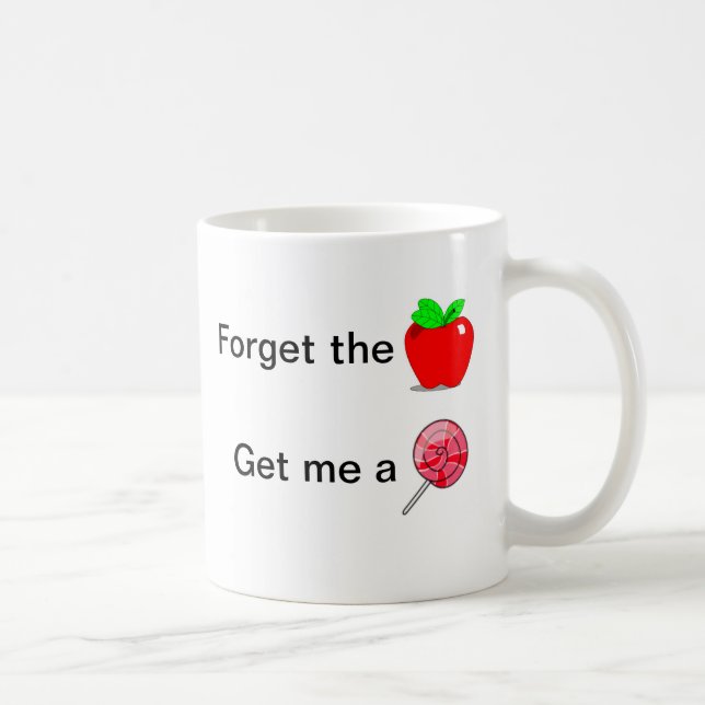 Caneca De Café Professora Mug - Esqueça a Apple (Direita)