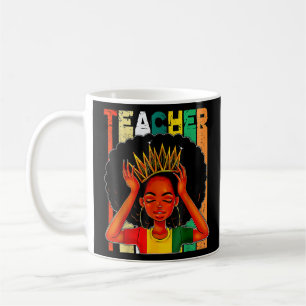 Caneca De Café Professora negra depois de tramar o preto