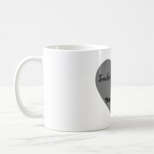 Caneca De Café "Professora por ofício. Mamãe de cor." (Esquerda)