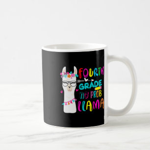 Caneca De Café Professora Prob Llama No 4º Grau Volta Ao