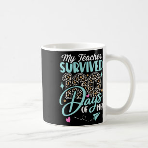 Caneca De Café Professora Sobreviveu A 100 Dias Da Minha Escola D