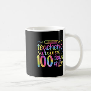 Caneca De Café Professora Sobreviveu A 100 Dias Da Minha Escola D
