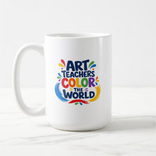 Caneca De Café Professores de Arte Colorem o Mundo - Apreciação d