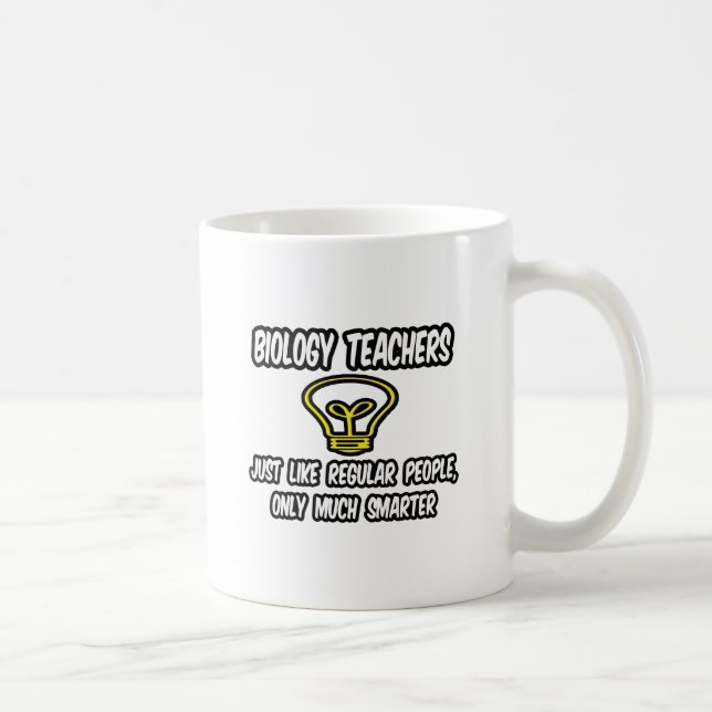 Caneca De Café Professores De Biologia... Pessoas Regulares, Apen (Direita)