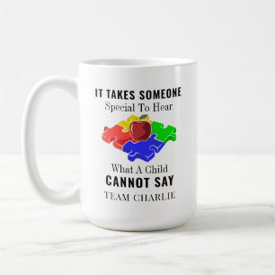 Caneca De Café Professores de Educação Especial Conscientização d