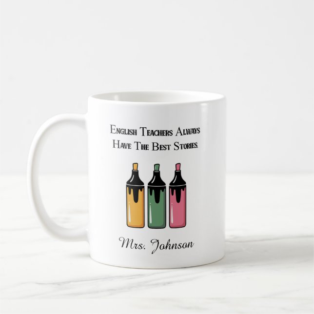 Caneca De Café Professores de Inglês Sempre Têm as Melhores Histó (Esquerda)