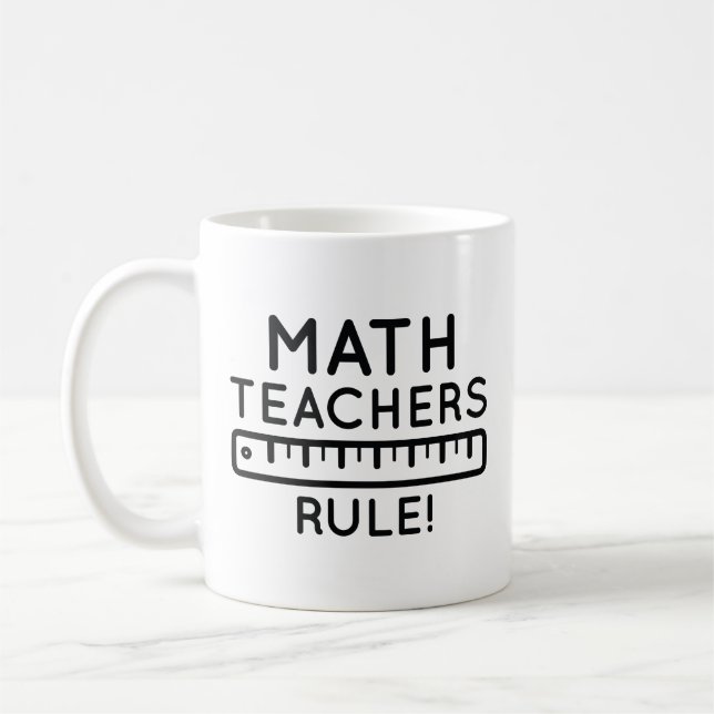 Caneca De Café Professores de Matemática Mandam (Esquerda)