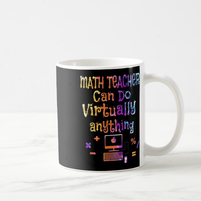 Caneca De Café Professores de Matemática Podem Fazer Praticamente (Direita)