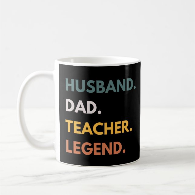 Caneca De Café Professores Engraçados de Lenda Pai de Marido (Esquerda)