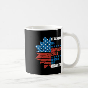 Caneca De Café Professores Para Kamala 2024 Educados Para Mudança