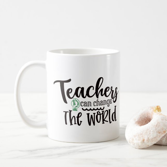 Caneca De Café Professores Podem Mudar O Mundo (Com Donut)