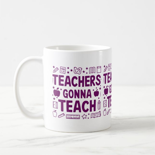 Caneca De Café Professores vão ensinar (Esquerda)