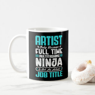 Caneca De Café Profissão de Cargo Artista Arte Artística Criativa