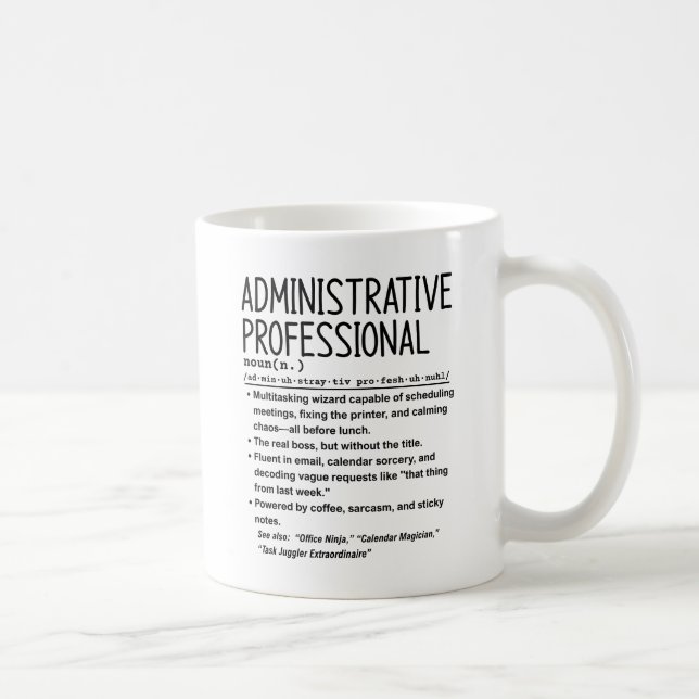 Caneca De Café Profissional administrativo (Direita)