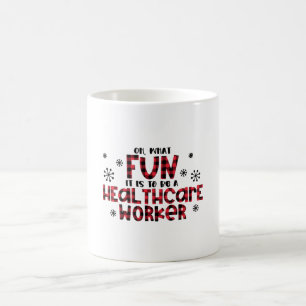 Caneca De Café Profissional de saúde de Natal, enfermeira