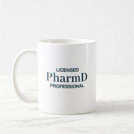 Caneca De Café Profissional Licenciado PharmD Personalizado