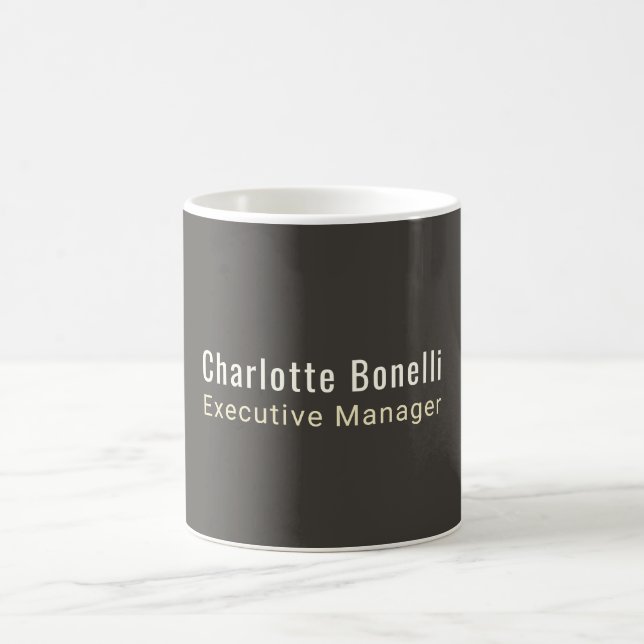 Caneca De Café Profissional Minimalista Moderno Simples (Centro)