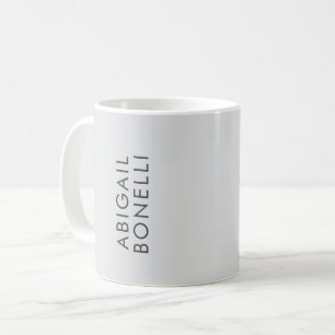 Caneca De Café Profissional minimalista moderno simples nome próp