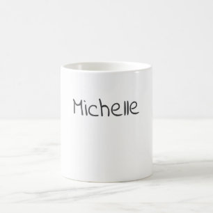 Caneca De Café Profissional Minimalista Moderno Simples Nome Próp